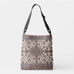 Oosters Bloemmotief Perzisch Tapijt Patroon Crossbody Tas