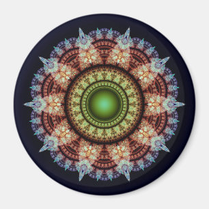 Oosters fractaal prachtig ornament magneet