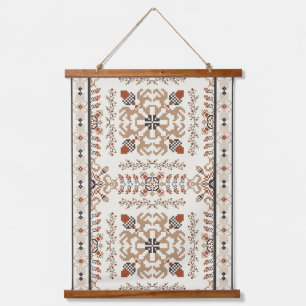 Oosters  gebreid borduurpatroon hangend wandkleed