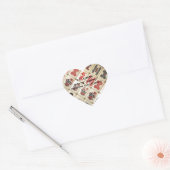 Oosters geschenk hart sticker (Envelop)
