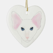 Oosters Kortharig Kat Ornament (Rechts)