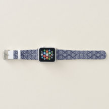Oosters Navy Blau Wit Asanoha Japan Patroon