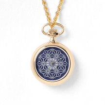 Oosters Navyblauw Witte Asanoha Japanse Stijl