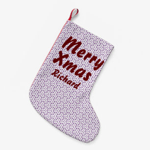 Oosters Paarse Witte Ayame Japan Bishamon Patroon Kleine Kerstsok