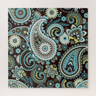Oosters Paisley naadloos patroon Legpuzzel