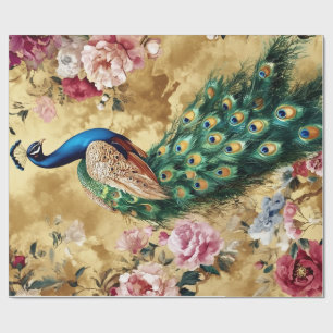 Oosters Pauw Oog Decoratie Cadeaupapier