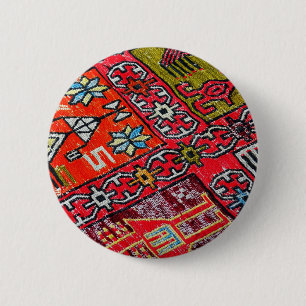 Oosters Persisch, Turks Patroon, Tapijt Ronde Button 5,7 Cm