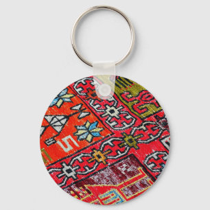 Oosters Persisch, Turks Patroon, Tapijt Sleutelhanger