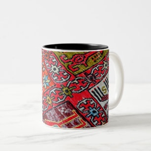 Oosters Persisch, Turks Patroon, Tapijt Tweekleurige Koffiemok