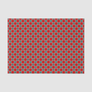 Oosters rood groen Arabisch Egypte geometrisch pat Tissuepapier