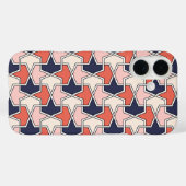 Oosters Rood Wit Blauw Geometrisch Pijlpatroon Case-Mate iPhone Case (Achterkant (horizontaal))