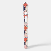 Oosters Rood Wit Blauw Geometrisch Pijlpatroon Case-Mate iPhone Case (Achterkant / Links)