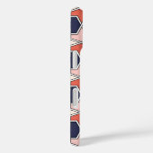 Oosters Rood Wit Blauw Geometrisch Pijlpatroon Case-Mate iPhone Case (Achterkant / Rechts)