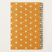 Oosters Sinaasappel Beige Triskelion Egyptisch Pat Planner (Achterkant)
