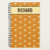 Oosters Sinaasappel Beige Triskelion Egyptisch Pat Planner (Voorkant)