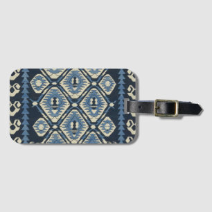 Oosters Turkse Perzische Tapijt Blauw Bagagelabel