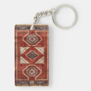 Oosters Turkse Perzische Tapijt Rood Sleutelhanger
