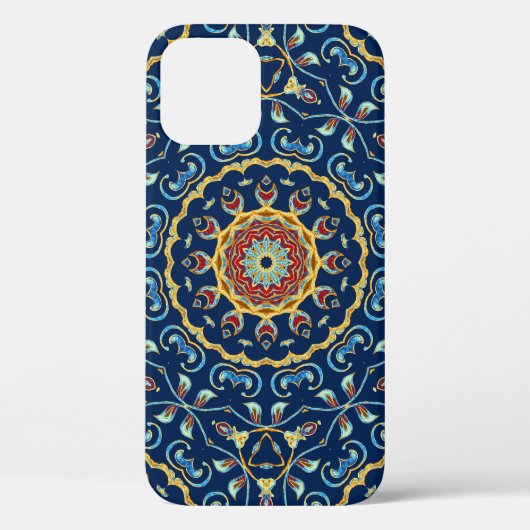 Oosters Waterverf Bloemen Mandala Tapijt Case-Mate iPhone Case (Achterkant)