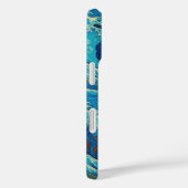 Oosterse abstracte schoonheid Geisha Maiko blauwe  Case-Mate iPhone Case (Achterkant / Rechts)