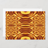 Oosterse Abstracte uitnodigingen (Voorkant / Achterkant)