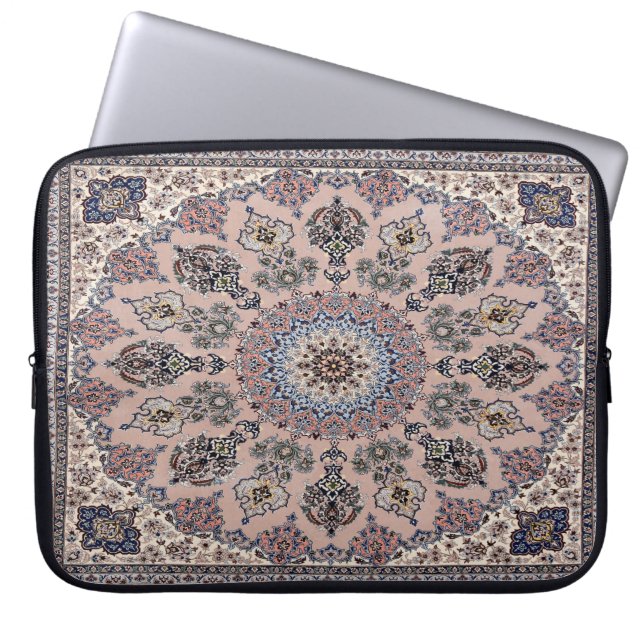 oosterse Antiek Perzische tapijtschelp Laptop Sleeve (Voorkant)