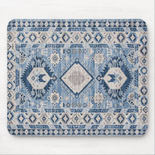 Oosterse antieke blauwe Kilim vloerkleed Muismat