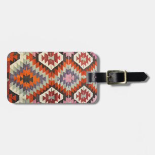 Oosterse antieke Perzische Turkse Kilim Tapijt Bagagelabel