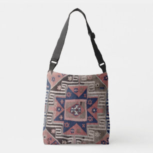 Oosterse Antieke Rode Kilim Vloerkleed Crossbody Tas