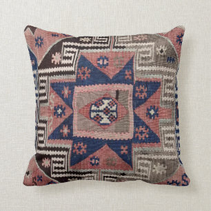 Oosterse Antieke Rode Kilim Vloerkleed Kussen