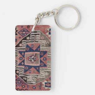 Oosterse Antieke Rode Kilim Vloerkleed Sleutelhanger