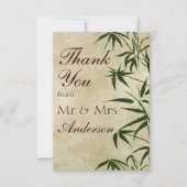  oosterse bamboe 1 bedankkaart (Voorkant)