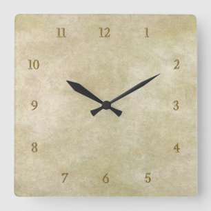  oosterse bamboe 1 vierkante klok