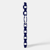 Oosterse blauwe overlappende cirkels Shippo geomet Case-Mate iPhone Case (Achterkant / Links)