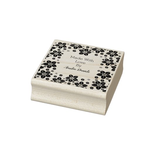  Oosterse Bloem Gemaakt met Liefde Rubberstempel (Stempel)