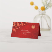 Oosterse Bloesem Rood Goud | Chinese Huwelijk (Achterkant)