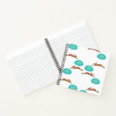 oosterse bunny en eitjes op wit notitieboek (Binnen)