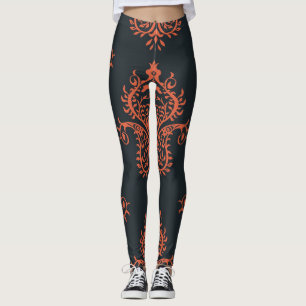 Oosterse damast: mediterraan patroon. leggings
