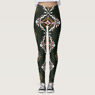 Oosterse damast: Talavera mozaïek. Leggings