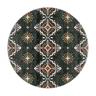 Oosterse damast:  Talavera mozaïek. Snijplank