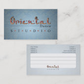 Oosterse dans - Visitekaartje (Voorkant / Achterkant)