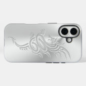 Oosterse draak met ingegraveerd effect Case-Mate iPhone case (Achterkant (horizontaal))