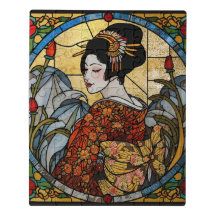 Oosterse Geisha Acryl Glas-in-Lood
