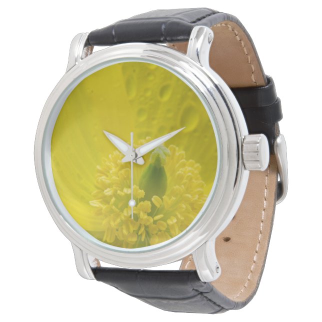 Oosterse gele papaver horloge (Gekanteld)