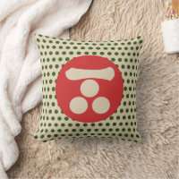 Oosterse Groene Rode Beige Mori Mon Japan Kunst