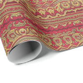 Oosterse inrichting: Abstracte close-up Cadeaupapier (Rol Hoek)