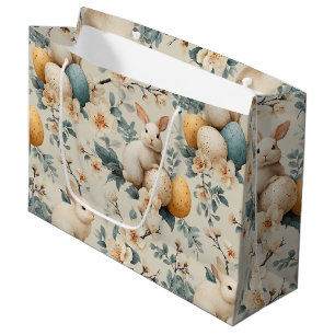 Oosterse Konijn Bloemen (3) Groot Cadeauzakje