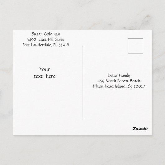 Oosterse Konijn Oud en Nieuw Pasen Ansichtkaart Briefkaart (Achterkant)