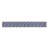 Oosterse marine blauwe ster Asanoha Japan patroon Grosgrain Lint (Voorkant)