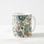 Oosterse Paisley: gestileerde textielelegantie. Koffiemok (Voorkant rechts)