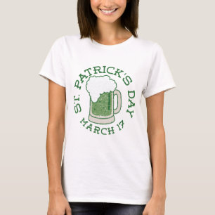 oosterse patricaten , groen bier t-shirt